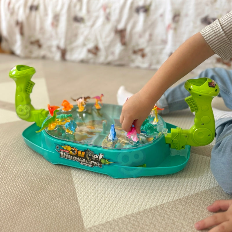 WOOPIE Dinosaurus Gevecht bordspel -  Behendigheidsspel - Schietspel
