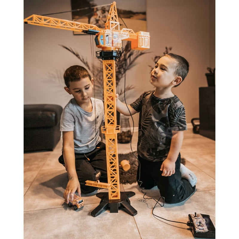 WOOPIE Dźwig Żuraw Zdalnie Sterowany 103 cm R/C Ciężarówka Koparka  + 4 Akc.