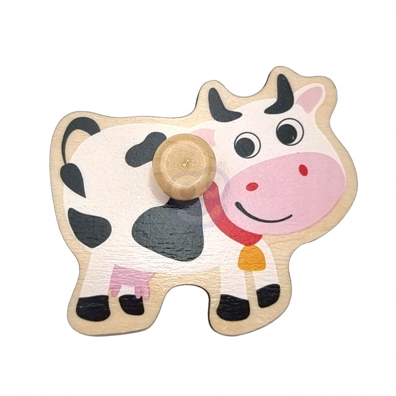 WOOPIE GREEN Houten Montessori Puzzels Boerderij met Speldjes om te Sorteren