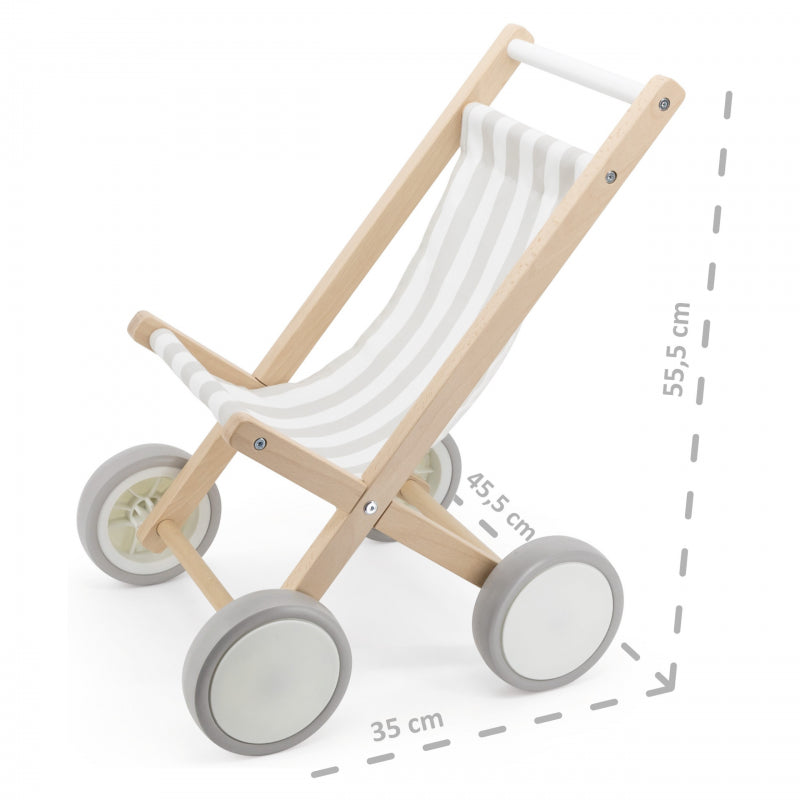 VIGA Houten Poppenwagen - Poppen tot 38CM