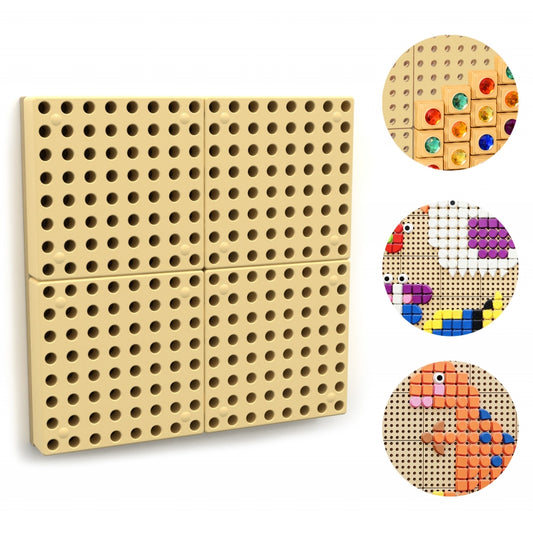 MASTERKIDZ Panel Ścienny Tablica Naukowa Kreatywna STEM + Panel Monatażowy   40 x 40 (cm)