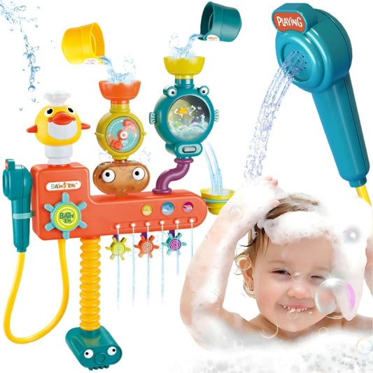 WOOPIE BABY Bad Speelgoed  met Kraan, Douchesproeier, Fontein  & Eend