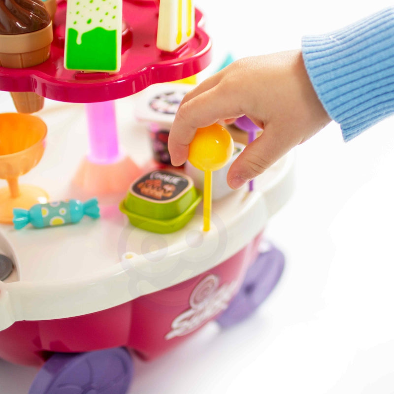 WOOPIE Speelgoed Winkel Food Truck Snoepkraam inclusief 36 accessoires