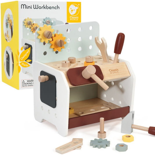 CLASSIC WORLD houten werkbank met gereedschap