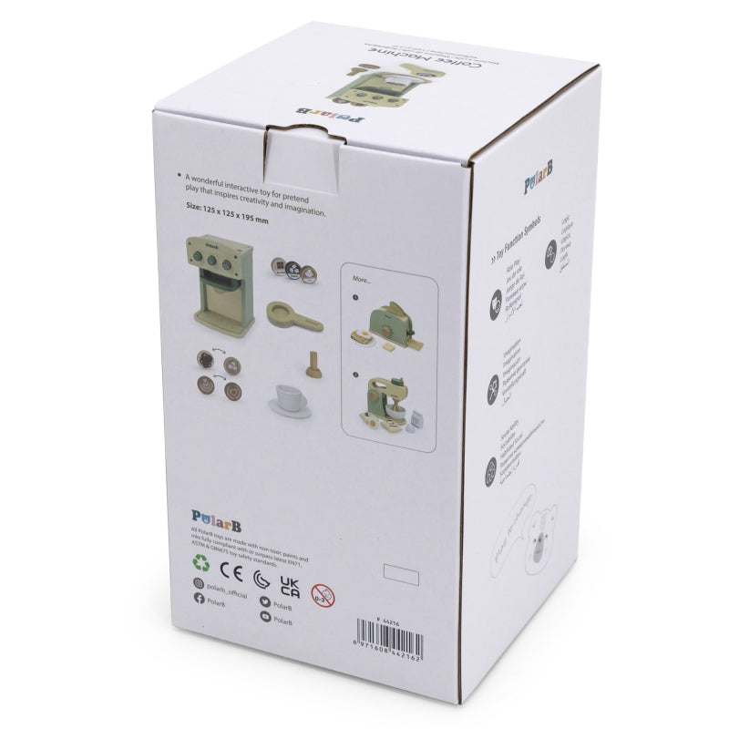 VIGA Houten Koffiezetapparaat Groen + Accessoires