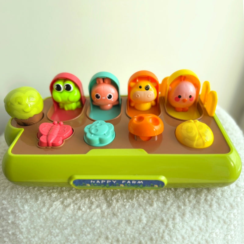 WOOPIE BABY Educatief Speelgoed Pop-up Dieren Gelukkige Boerderij