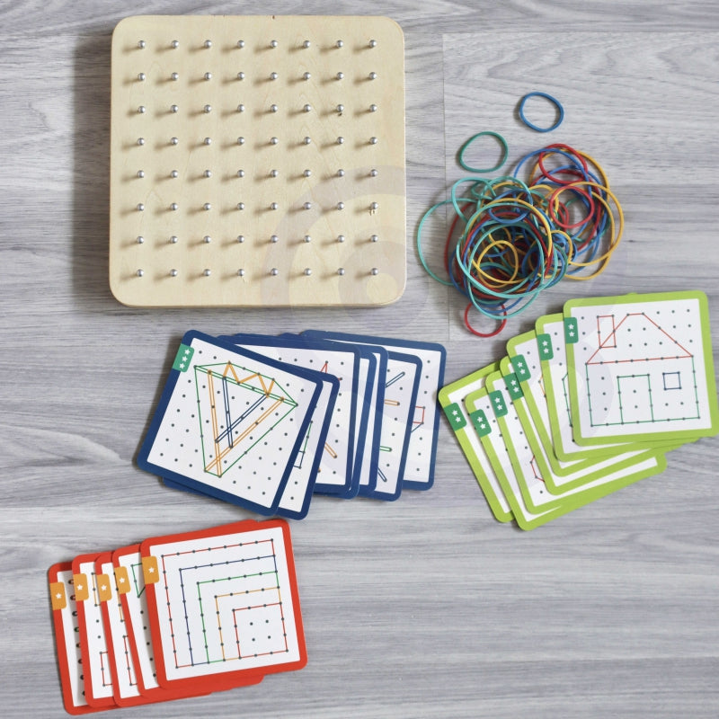 WOOPIE Elastieken Houten Puzzel 69 stuks