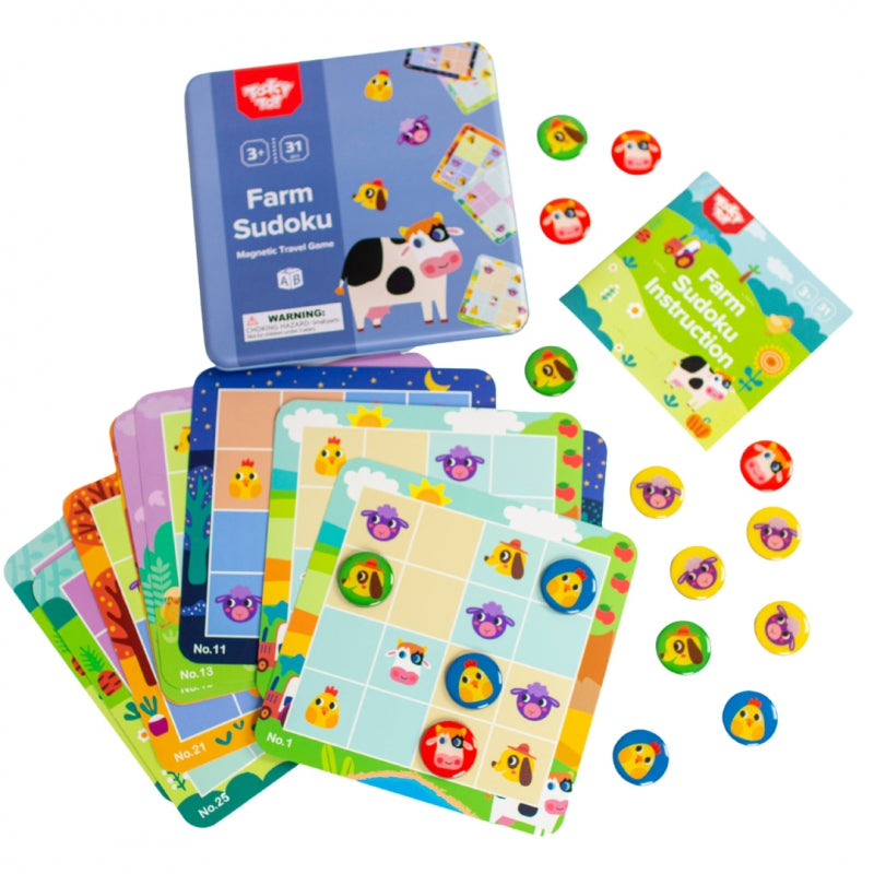 TOOKY TOY Boerderij Sudoku-spel voor kinderen