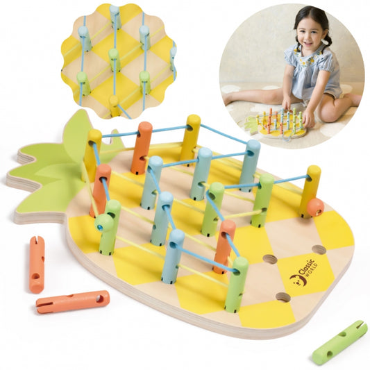 CLASSIC WORLD Houten Ananas pennen - 21 stuks
