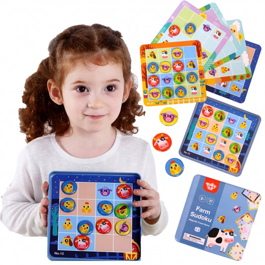 TOOKY TOY Boerderij Sudoku-spel voor kinderen