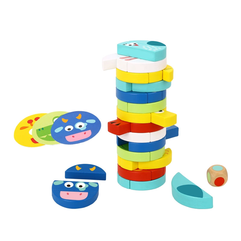 TOOKY TOY  Blokken Dieren Behendigheidsspel - FSC-certificaat