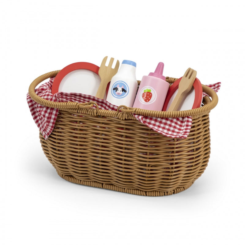 VIGA Houten Speelgoed Picknickset 30 stuks