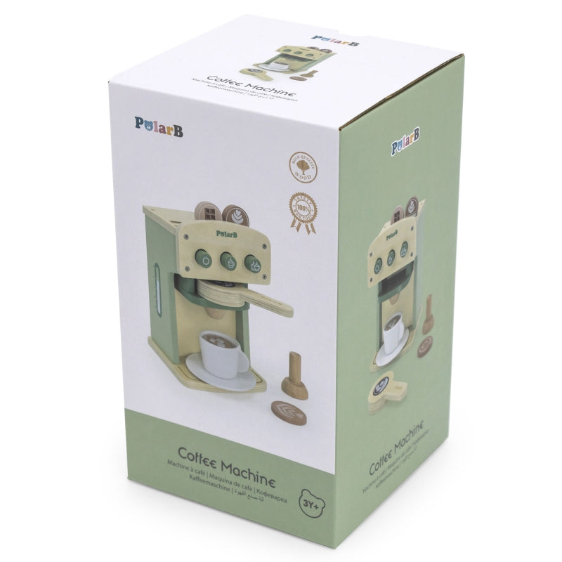 VIGA Houten Koffiezetapparaat Groen + Accessoires
