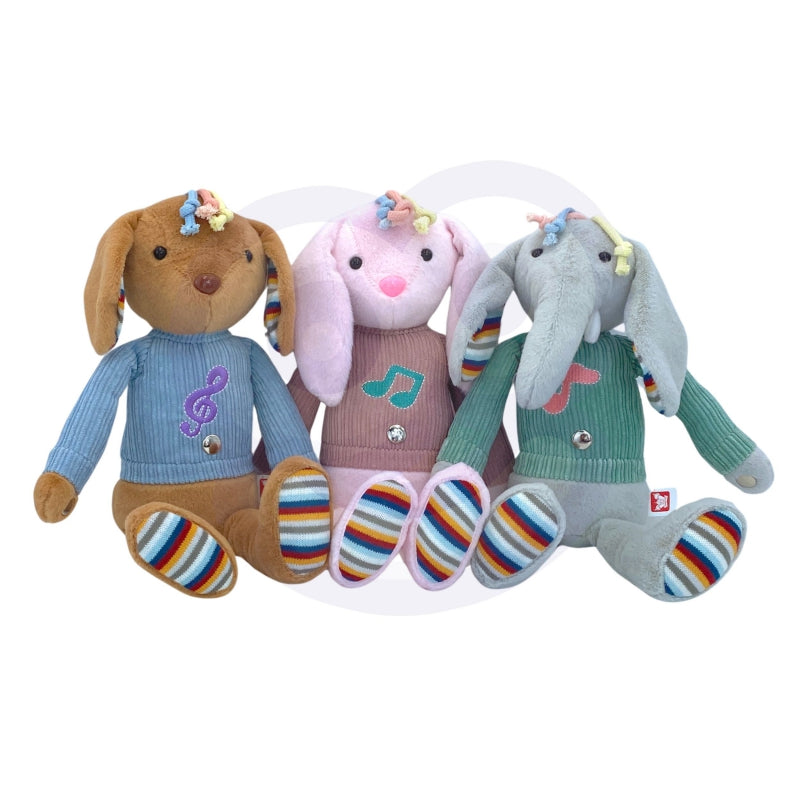 WOOPIE Interactieve Knuffelolifant met Geluid en Licht voor Baby's