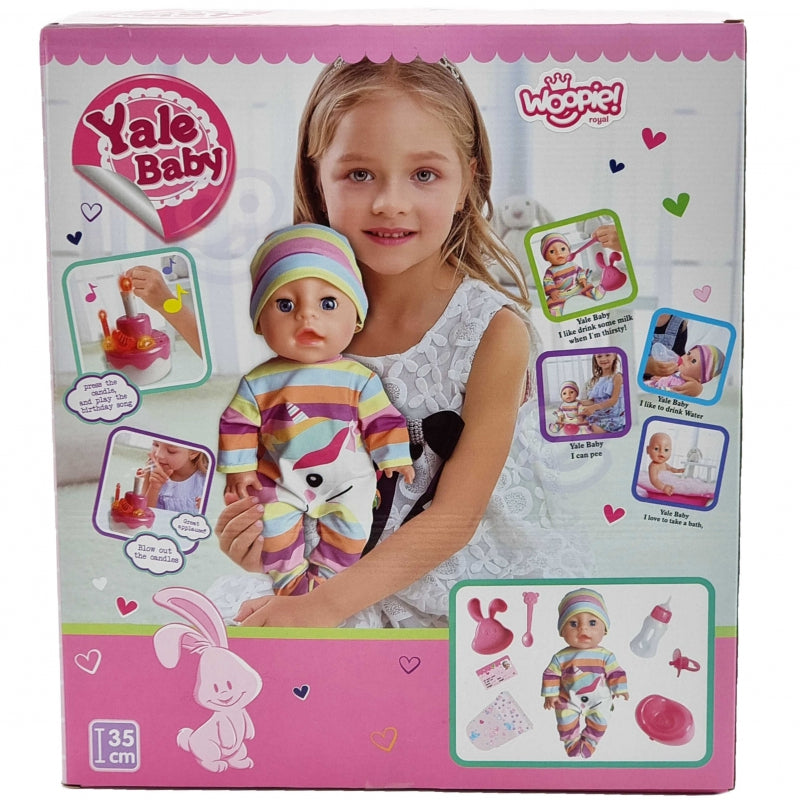 WOOPIE Verjaardag speel Pop 35 cm + Accessoires