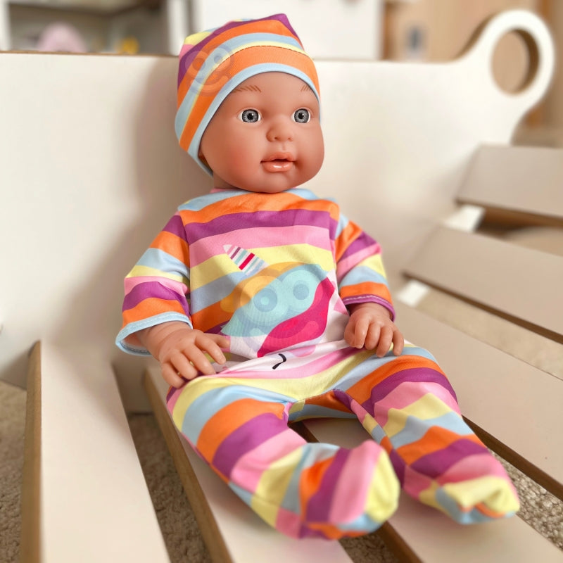 WOOPIE Poppenkledingset Romper Bodysuit Eenhoorn Hoed 43-46 cm