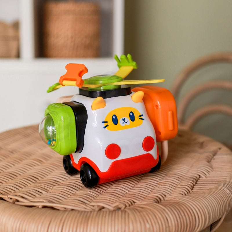 WOOPIE BABY Montessori Manipulacyjny Zestaw Konstrukcyjny Samochód Kotek 1