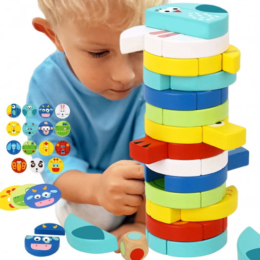 TOOKY TOY  Blokken Dieren Behendigheidsspel - FSC-certificaat