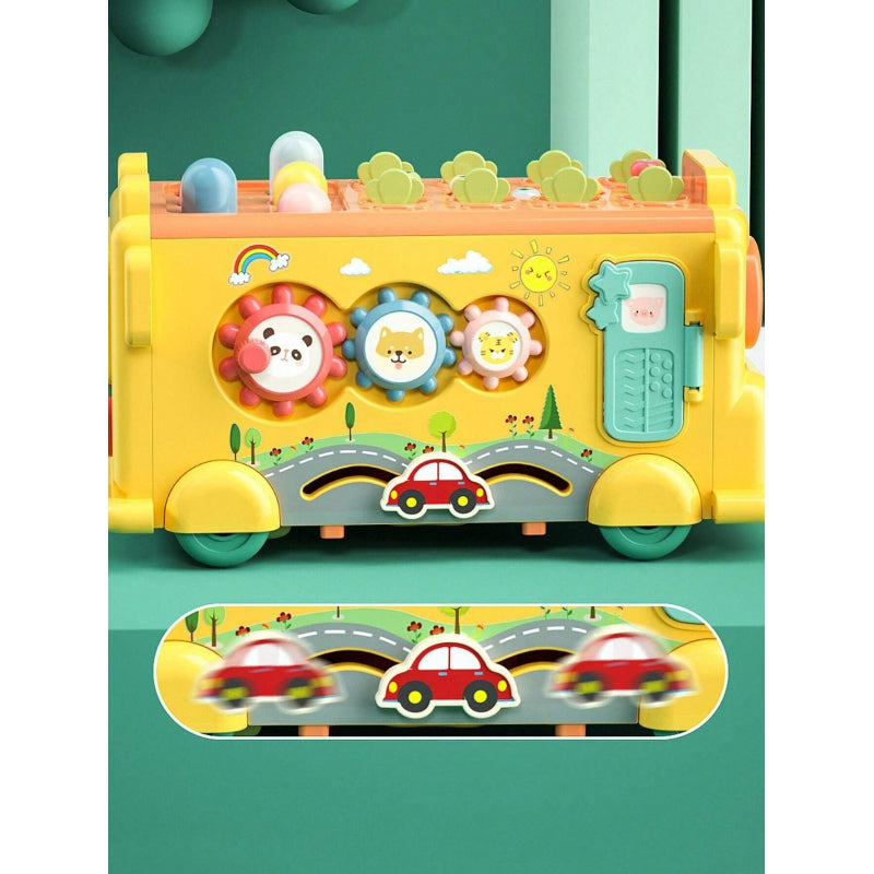 WOOPIE Interactieve speelgoed Bus voor Baby - Hamer,  Xylofoon - Montessori speelgoed