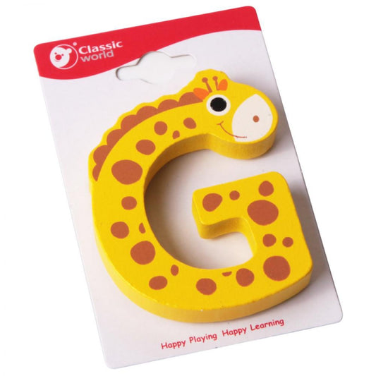 CLASSIC WORLD Houten Letter G - Giraf vorm