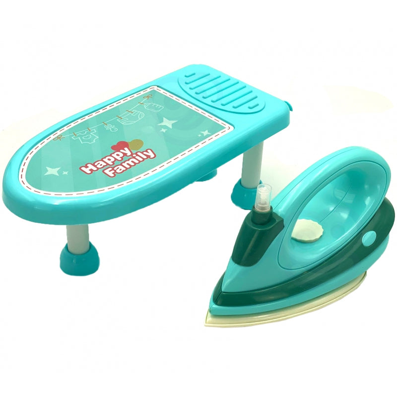 WOOPIE Speelgoed Strijk set inclusief Strijkplank, Strijkijzer en Wasmand 6 stuks