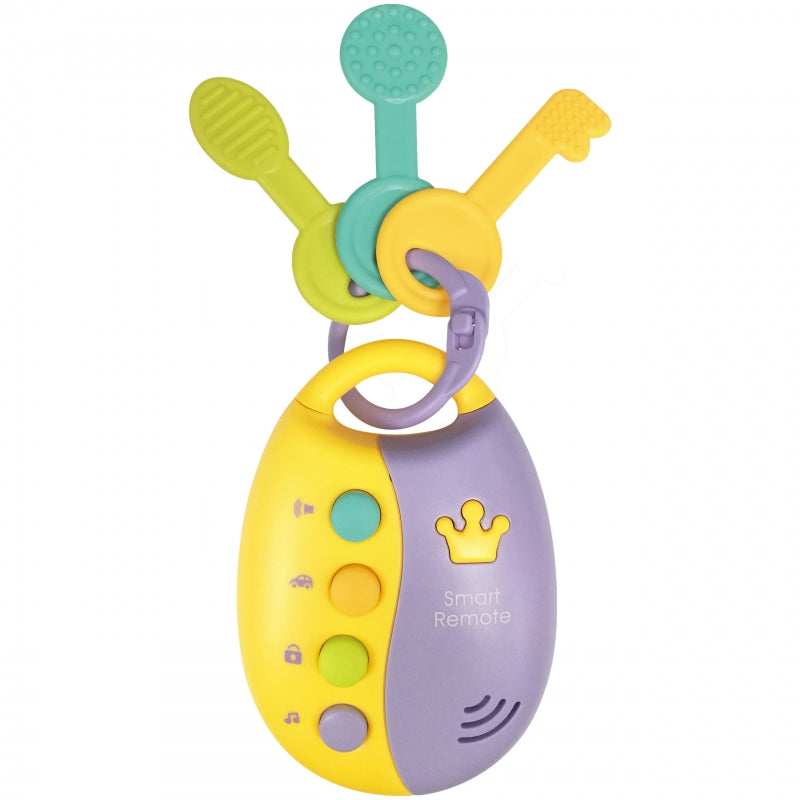 WOOPIE BABY Interactieve Autosleutels met Afstandsbediening – 2-in-1 Bijtspeeltje