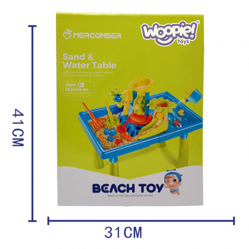 WOOPIE 2-in-1 Watertafel en Zandbak 'Palmboom' 18 stuks