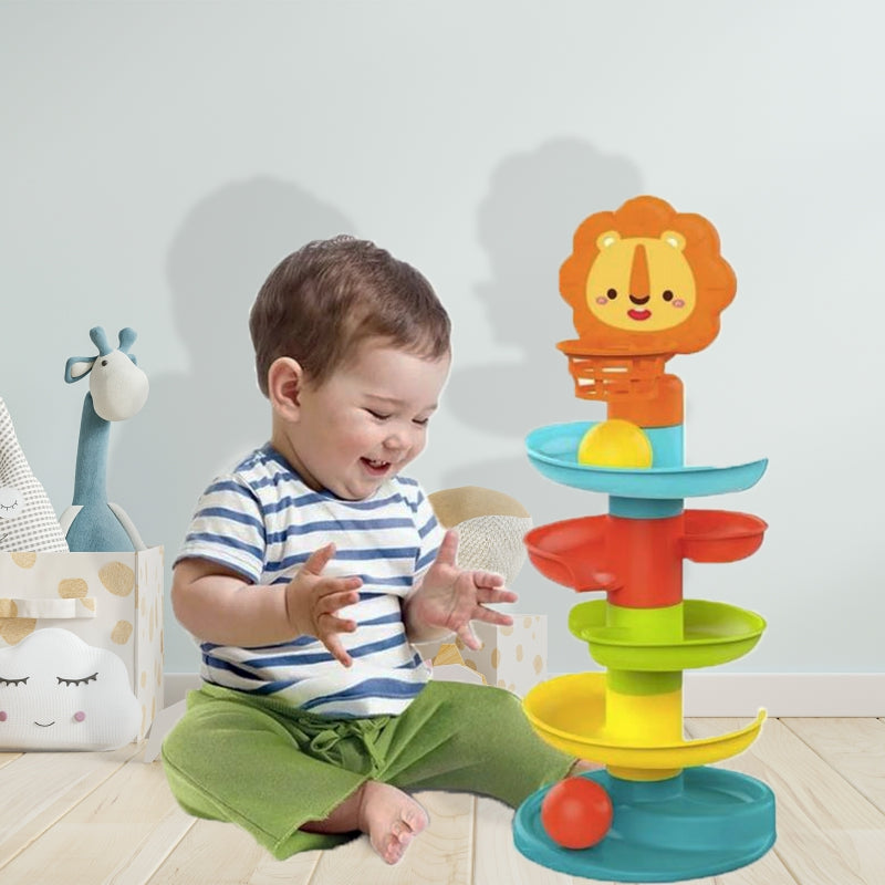 WOOPIE BABY Kogeltoren – Baby Spiraaltoren - Kogelbaan met Ballen