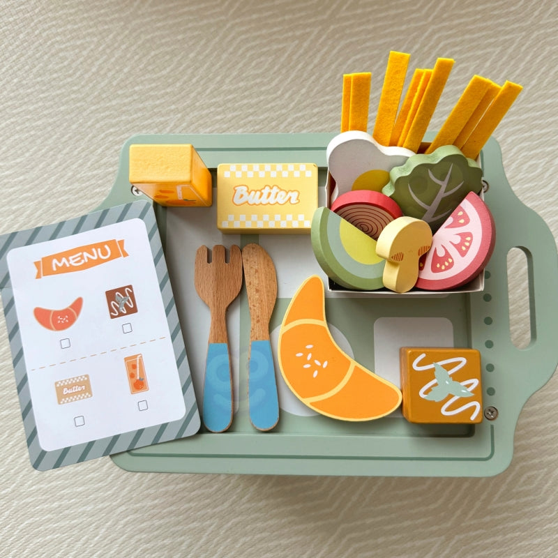 WOOPIE Ontbijt set en Restaurant met dienblad en accessoires