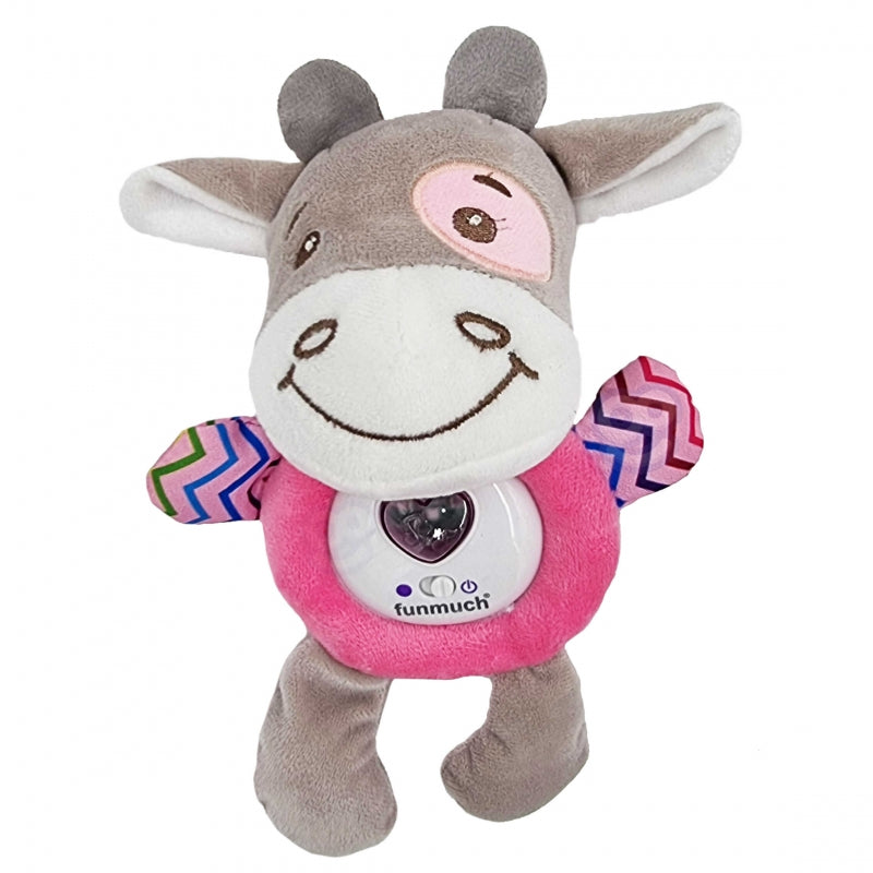 WOOPIE Interactieve Knuffel voor Baby’s met  Licht en Geluid - Stier, Bijtring, Slaapliedje
