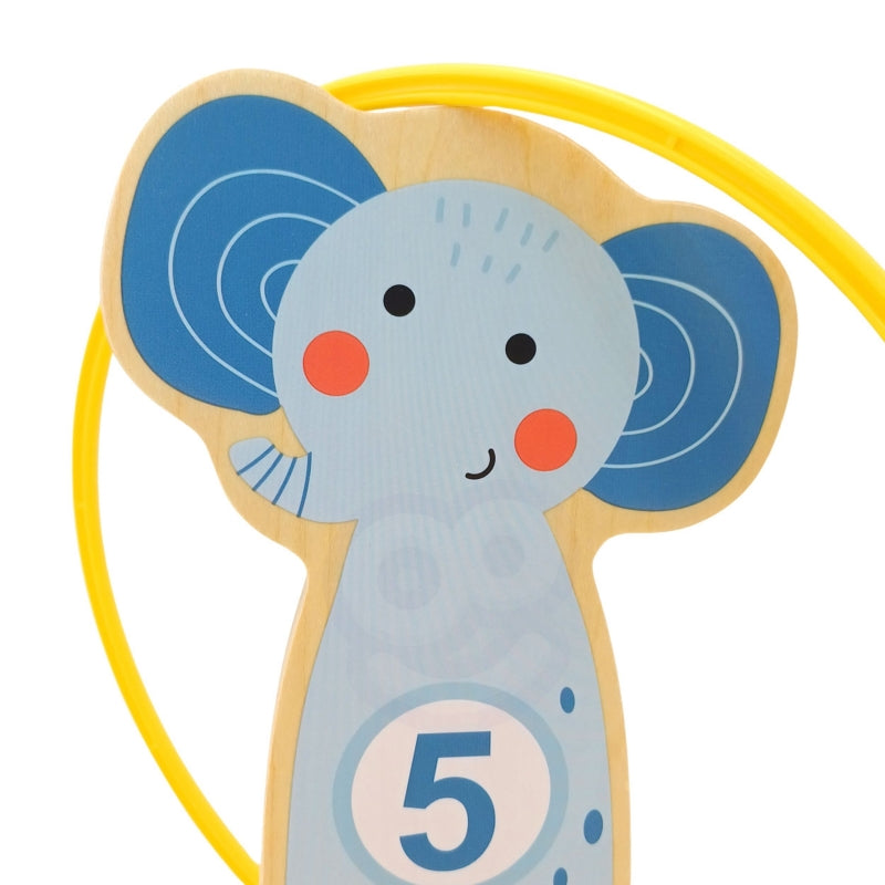 TOOKY TOY Houten Gooi de kegels behendigheidsspel - 15 stuks