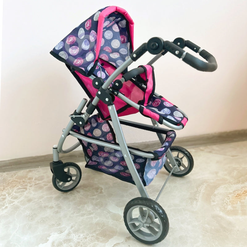 WOOPIE Poppenwagen Met Verstelbare Stoel met 4 Wielen
