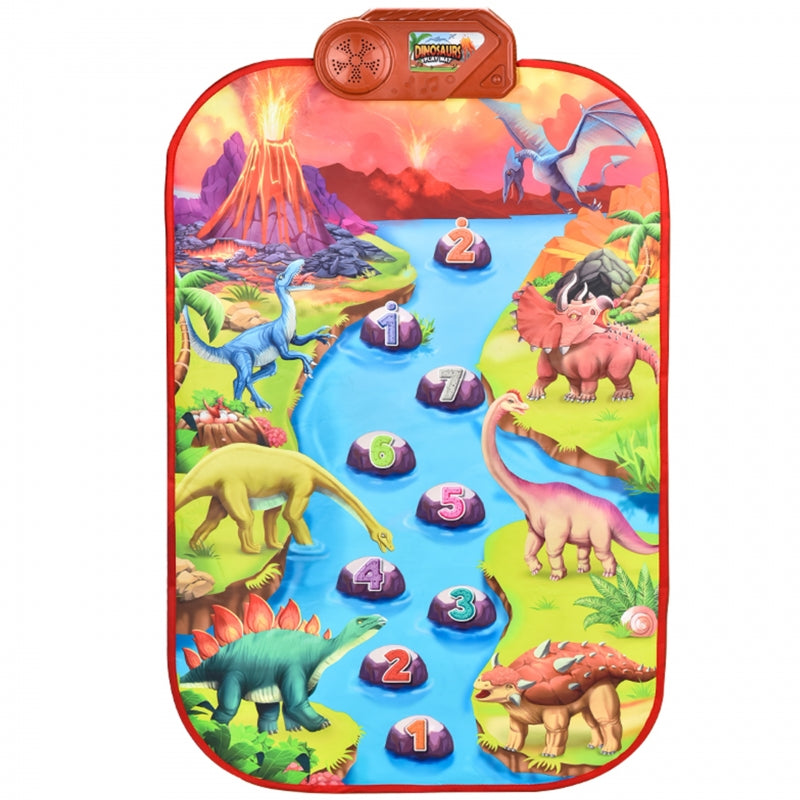 WOOPIE Grote speelgoed Muziekmat Piano XL, Interactieve Dinosaurussen