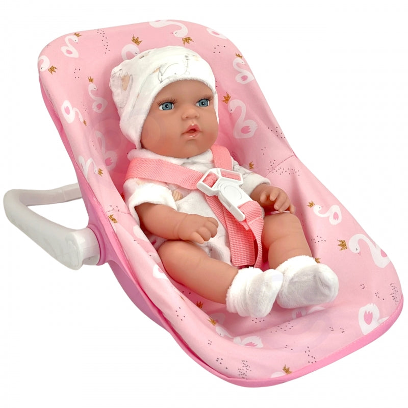 WOOPIE Baby pop set 30,5 cm + Roze Draagzak
