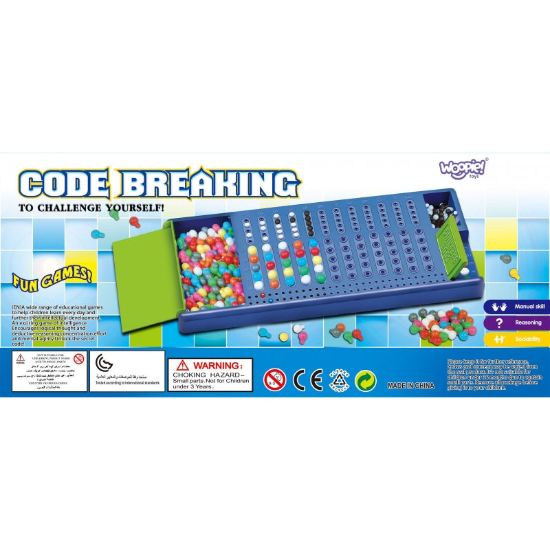 WOOPIE Kraak de code spel - Bordspel - Logisch Spel - Code Kraker - Blauw