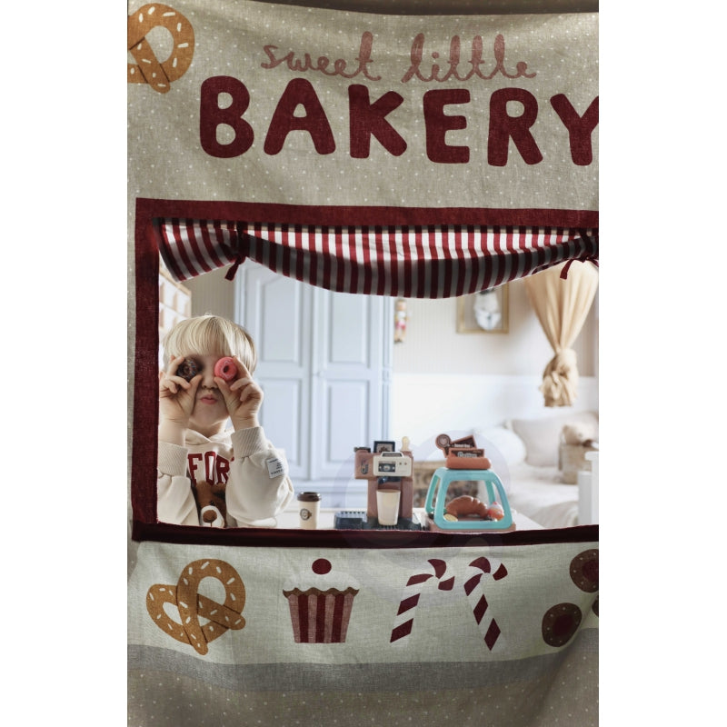 WOOPIE speelgoed Koffiebar, Koffiezetapparaat + Koekjesvitrine