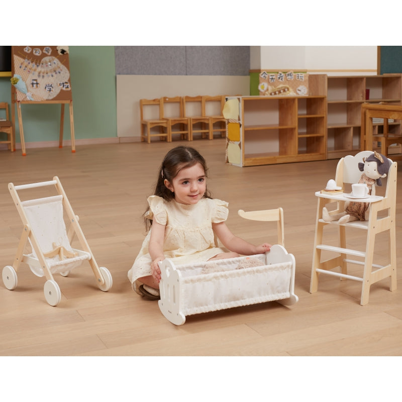 VIGA houten poppenwagen