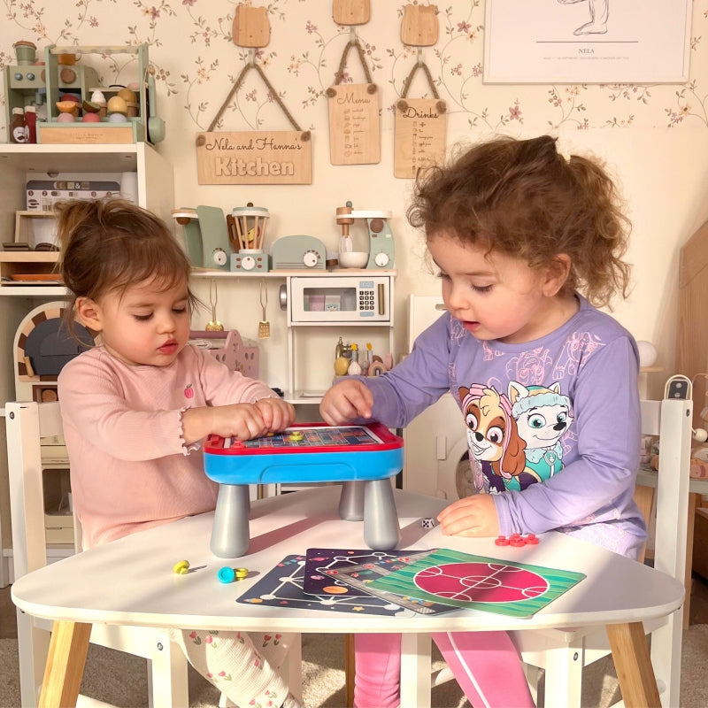 WOOPIE Speeltafel met 10 verschillende (Logische) Bordspellen - 65 stuks