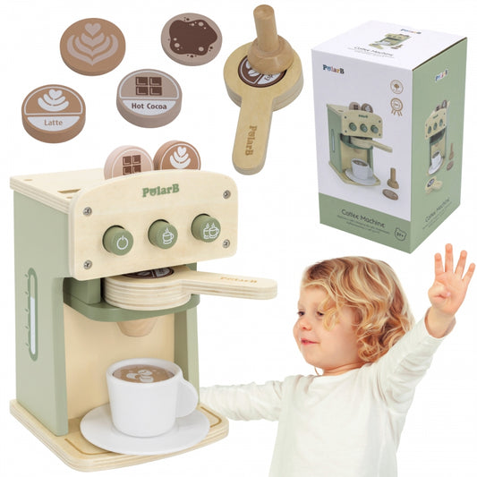 VIGA Houten Koffiezetapparaat Groen + Accessoires