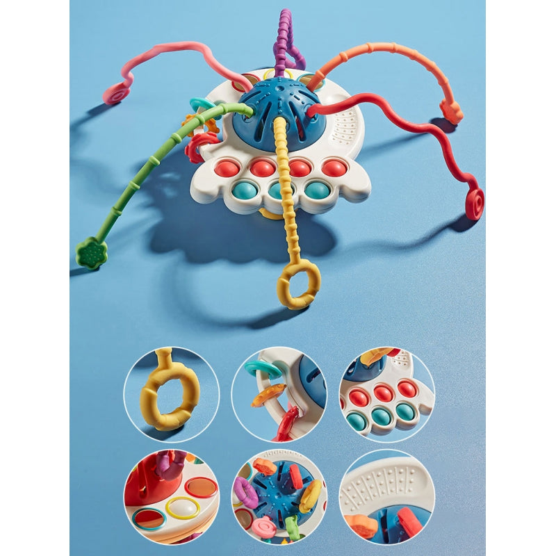 WOOPIE BABY Bijtring en Sensorisch Speelgoed - Multifunctionele Bijtring 0+ - Montessori speelgoed