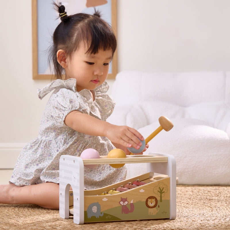 VIGA Houten Tap Tap Xylofoon 2 in 1 set