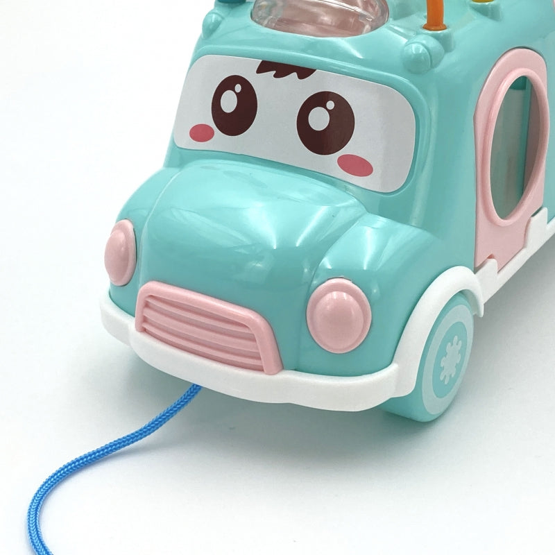 WOOPIE Sorteer auto voor baby's en Peuters met muziek Roze