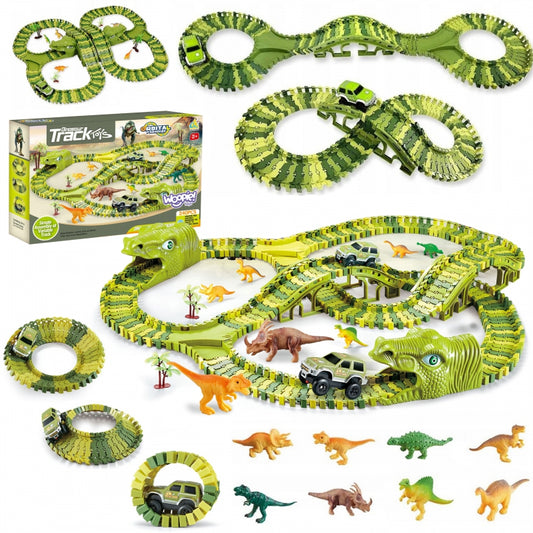 WOOPIE XXL Speelgoed Auto racebaan Dinosaurussen 240 stuks