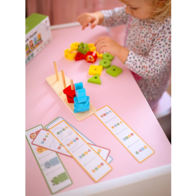WOOPIE GREEN Puzzel Dierentoren voor kinderen 27 stuks - FSC - Montessori Speelgoed