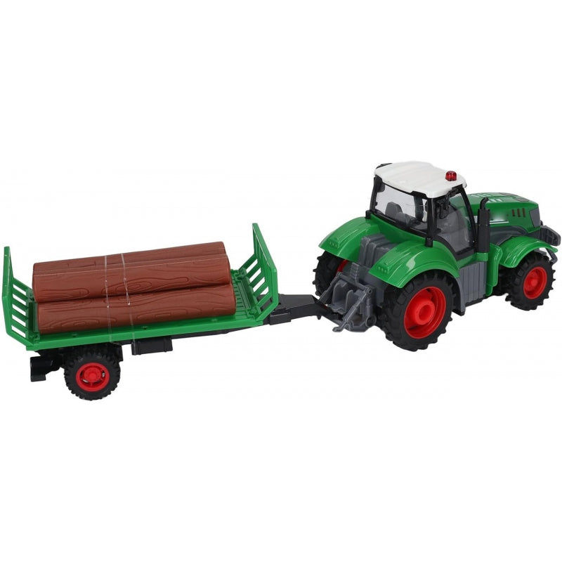 WOOPIE RC (boerderij) Tractor met Aanhanger en Afstandsbediening, Schaal 1:24