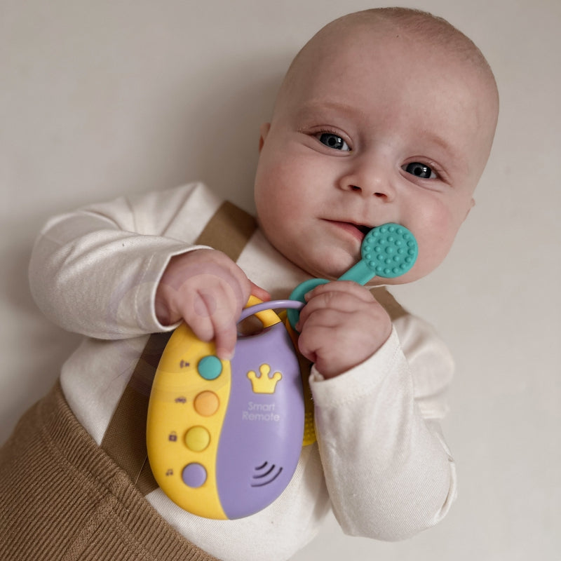 WOOPIE BABY Interactieve Autosleutels met Afstandsbediening – 2-in-1 Bijtspeeltje