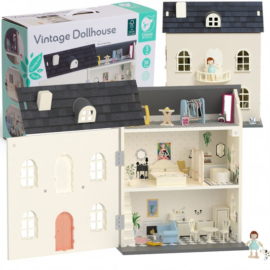 CLASSIC WORLD Houten Vintage Poppenhuis