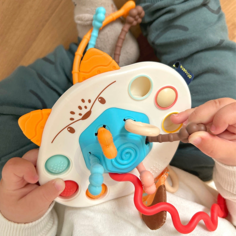 WOOPIE Bijtring, Rammelaar & Multifunctionele Vos voor Baby's