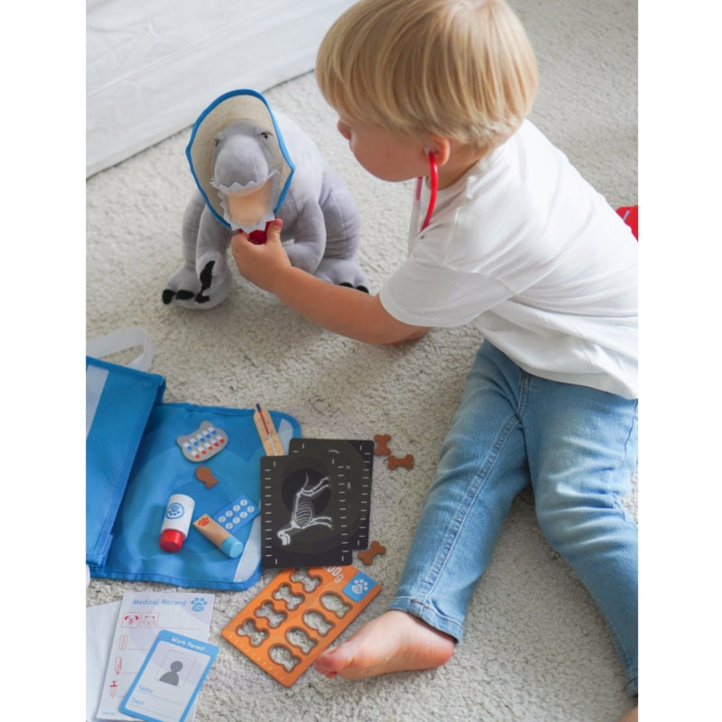 TOOKY TOY Dierenarts Set – Dokterskoffertje 17-delig