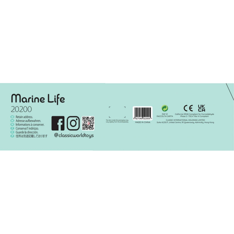 CLASSIC WORLD Houten Educatief Zeeleven Speelbord